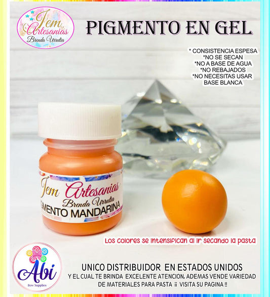 Pigmento en Gel Mandarina BU