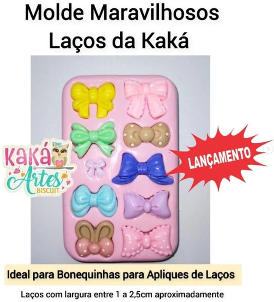 Molde de Silicon Maravilhosos Laços KK