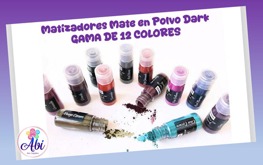 Matizadores Mate en Polvo Dark Mayo Manualidades