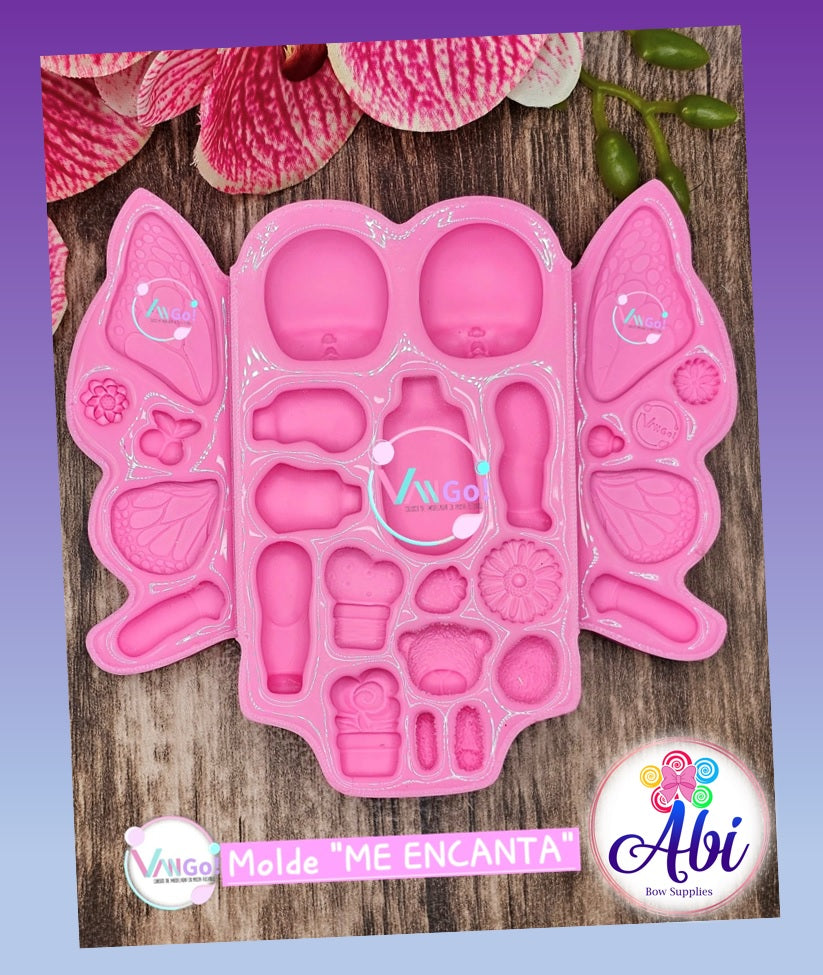 PREVENTA. Molde de Silicon Me Encanta. Vango