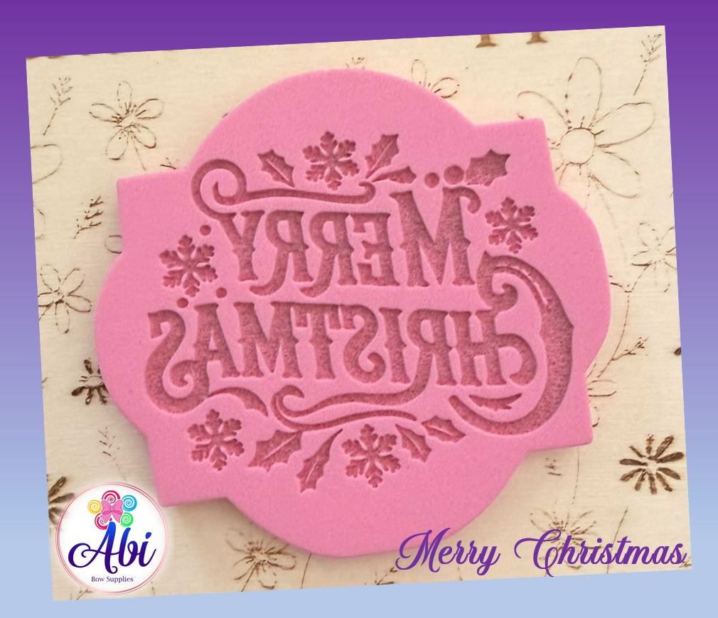 Sello de Relieve "Merry Christmas"
