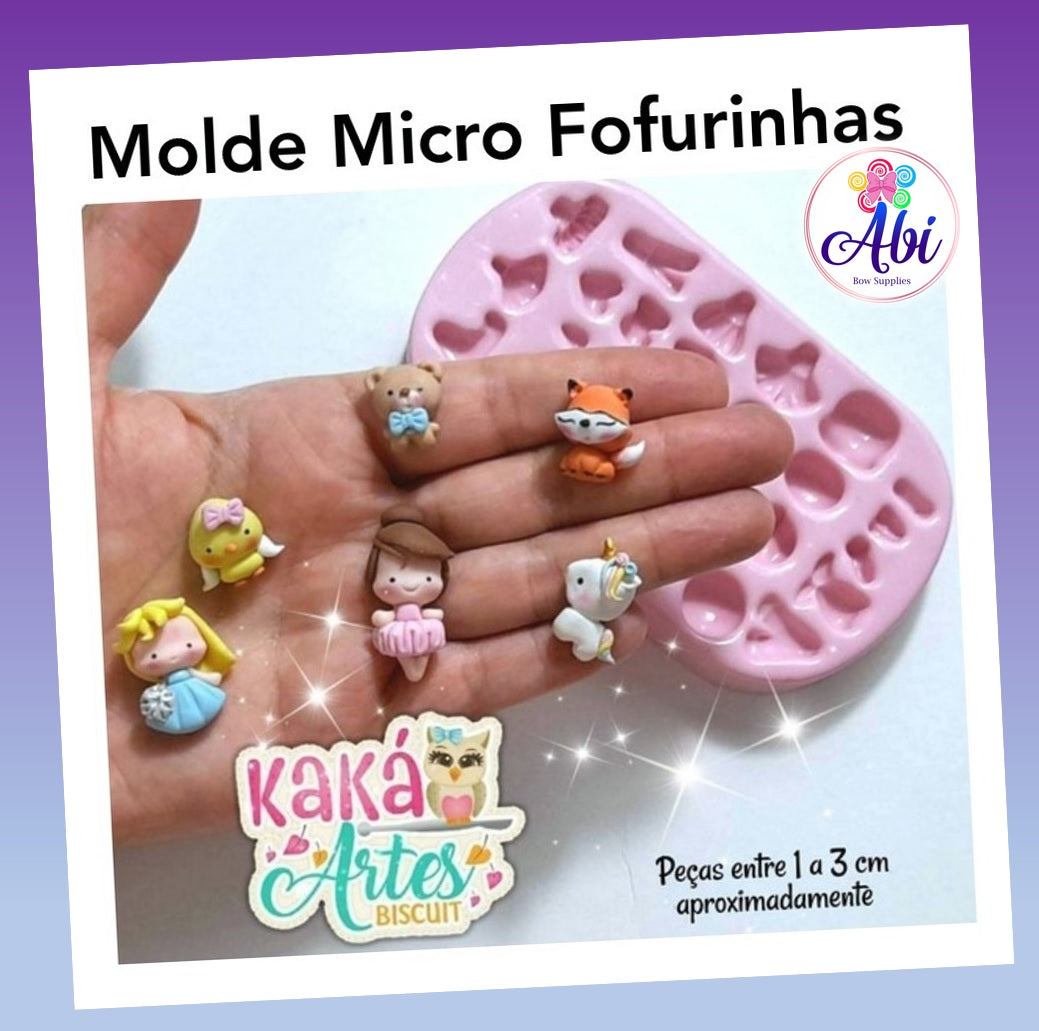 Molde de Silicon Micro Fofurinhas da Kaka
