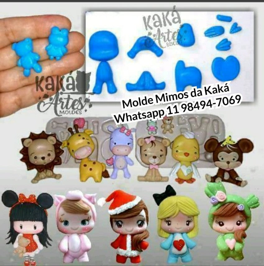 Molde de Silicon Mimos da Kaka