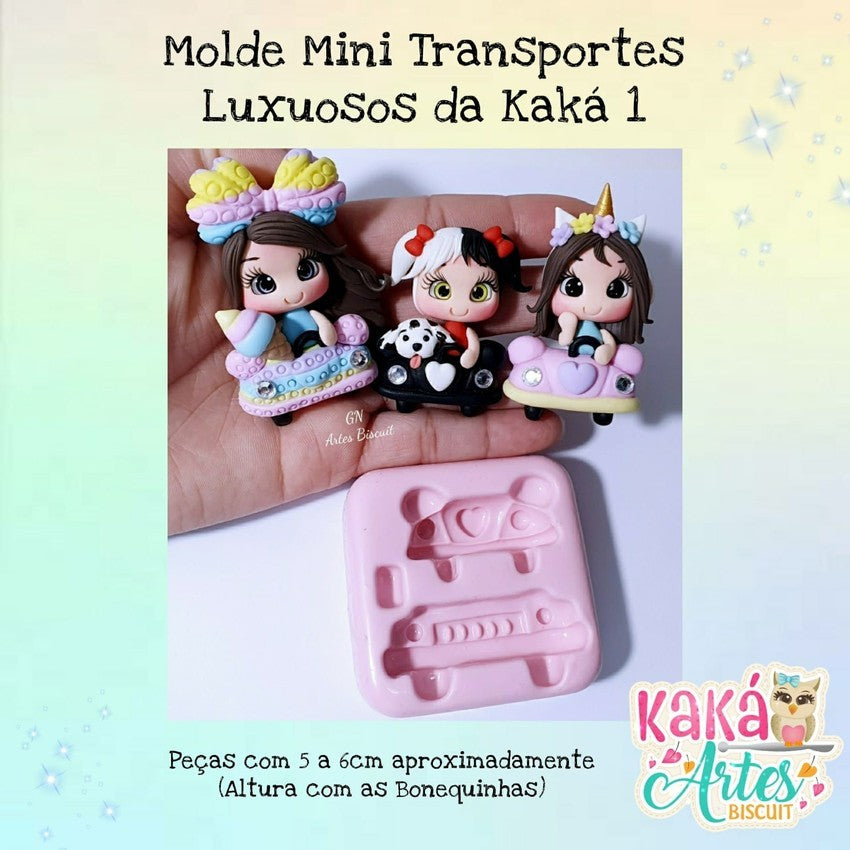 Molde de Silicon Mini Transportes Luxuosos da Kaka