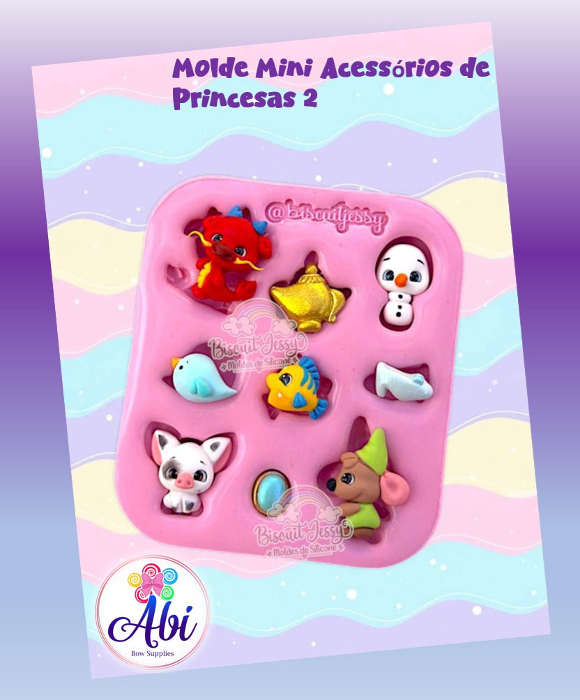 Molde de Silicon Mini Accesorios de Princesas 2. Biscuit Jessy