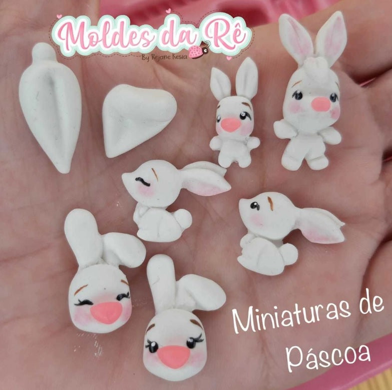 Molde de Silicon Miniaturas de Pascoa MDR