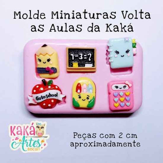 Molde de Silicon Miniaturas Volta as Aulas da Kaká