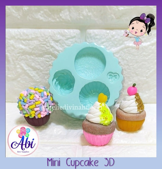 Molde de Silicon Mini Cupcake 3D DF