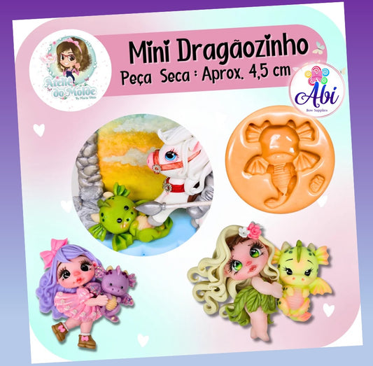 Molde de Silicon Mini Dragaozinho AdM