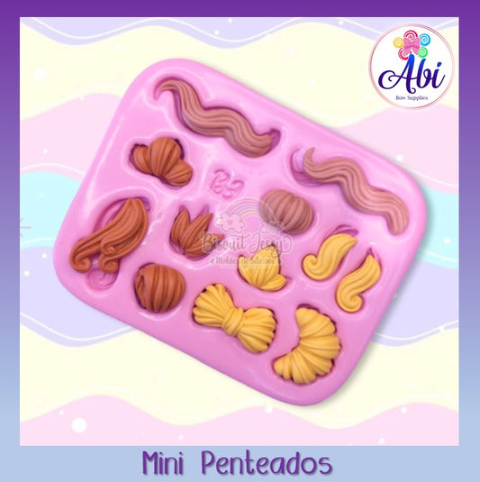 Molde de Silicon Mini Penteados BJ