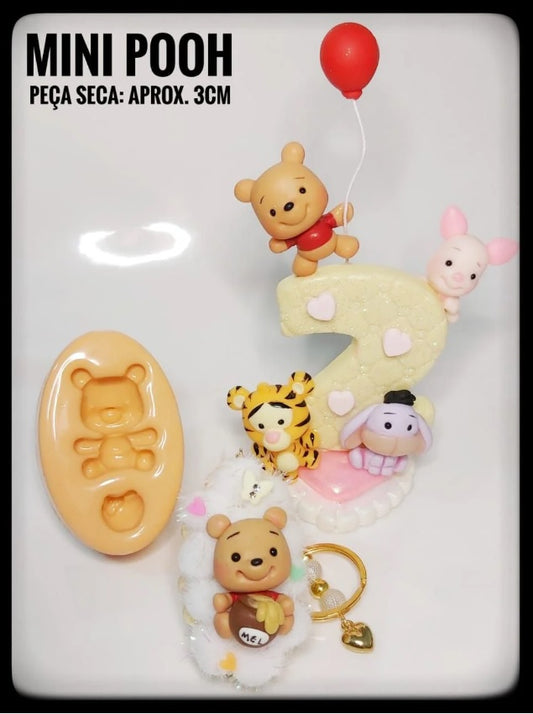 Molde de Silicon Mini Pooh AdM