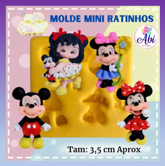 Molde de Silicon Mini Ratinhos AC