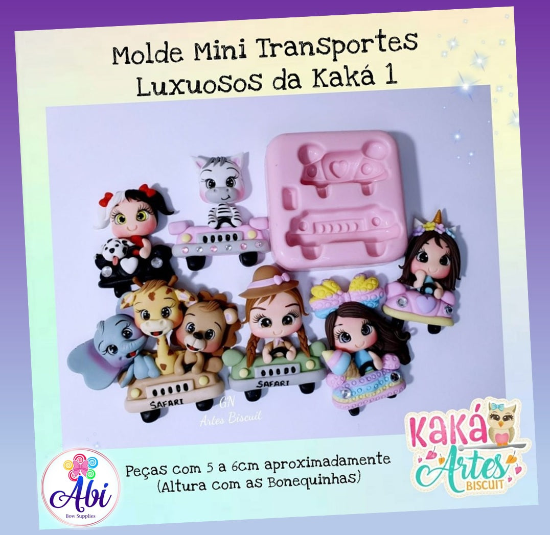 Molde de Silicon Mini Transportes Luxuosos da Kaka