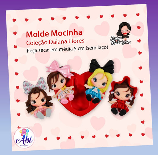 Molde de Silicon Mocinha. Faby Rodrigues