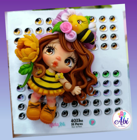 Ojitos Resinados Nivia Arts Mod 4023NA