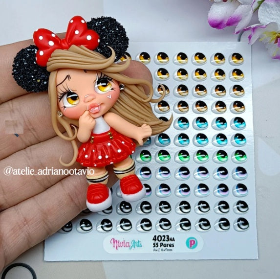 Ojitos Resinados Nivia Arts Mod 4023NA