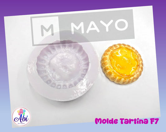 Molde de Silicon Galleta Tartina F7 Mayo Manualidades
