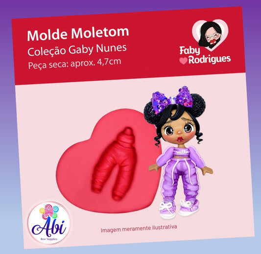 Molde de Silicon Moletom. Faby Rodrigues