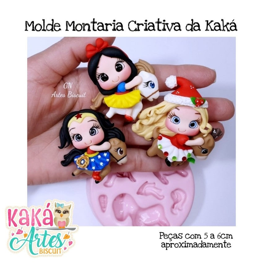 Molde de Silicon Montaria Criativa da Kaka.