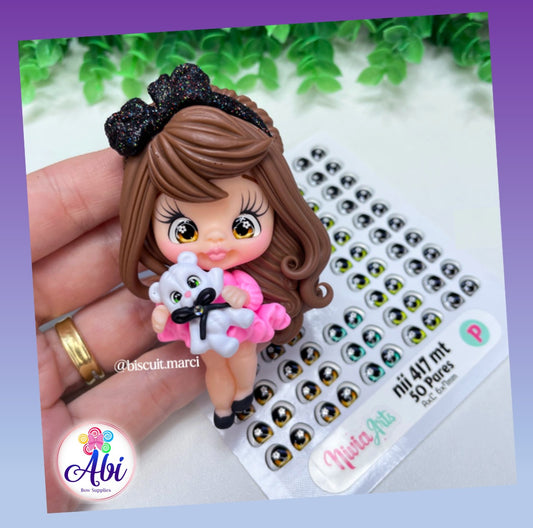 Ojitos Resinados Nivia Arts Mod nii 417 mt