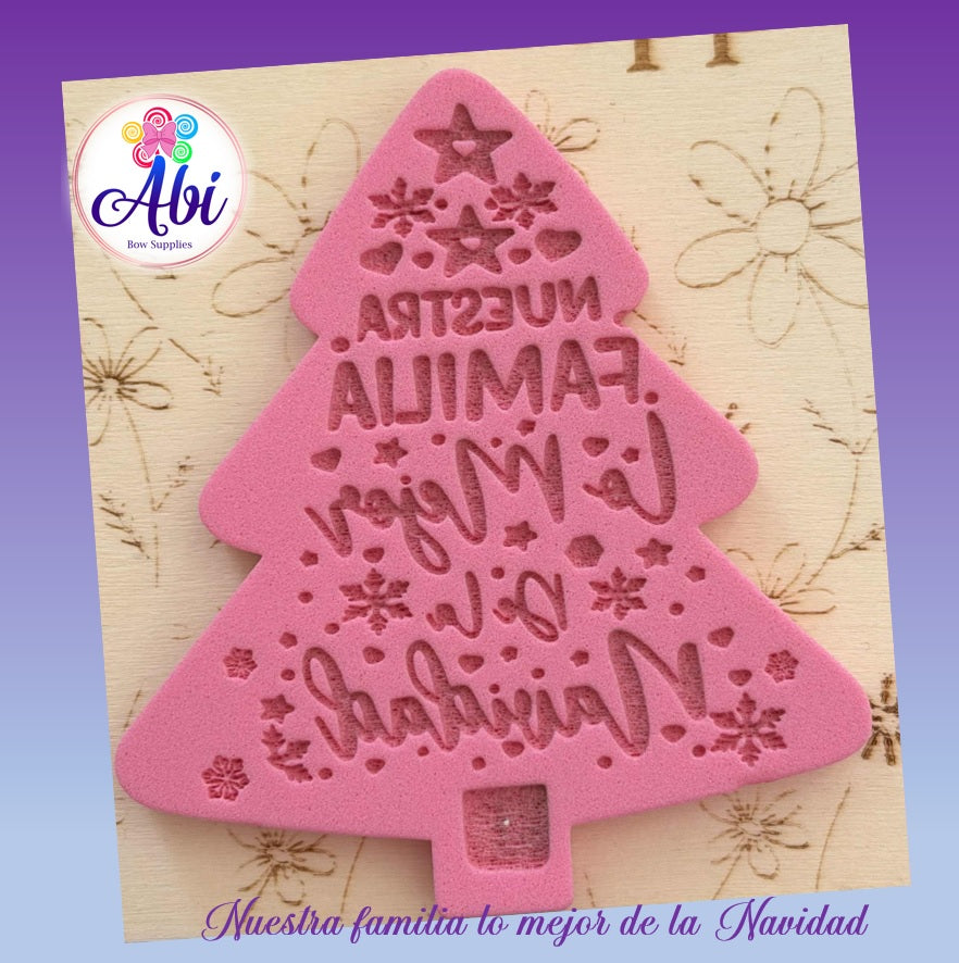 Sello de Relieve "Nuestra Familia lo mejor de la Navidad"