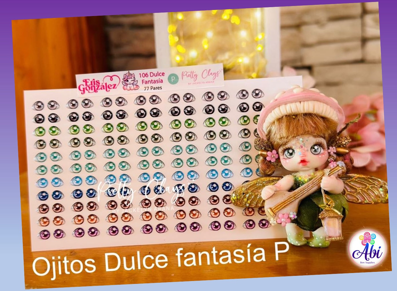 Ojitos Resinados No. 106 Dulce Fantasia. Eris Gonzalez/Pretty Clays