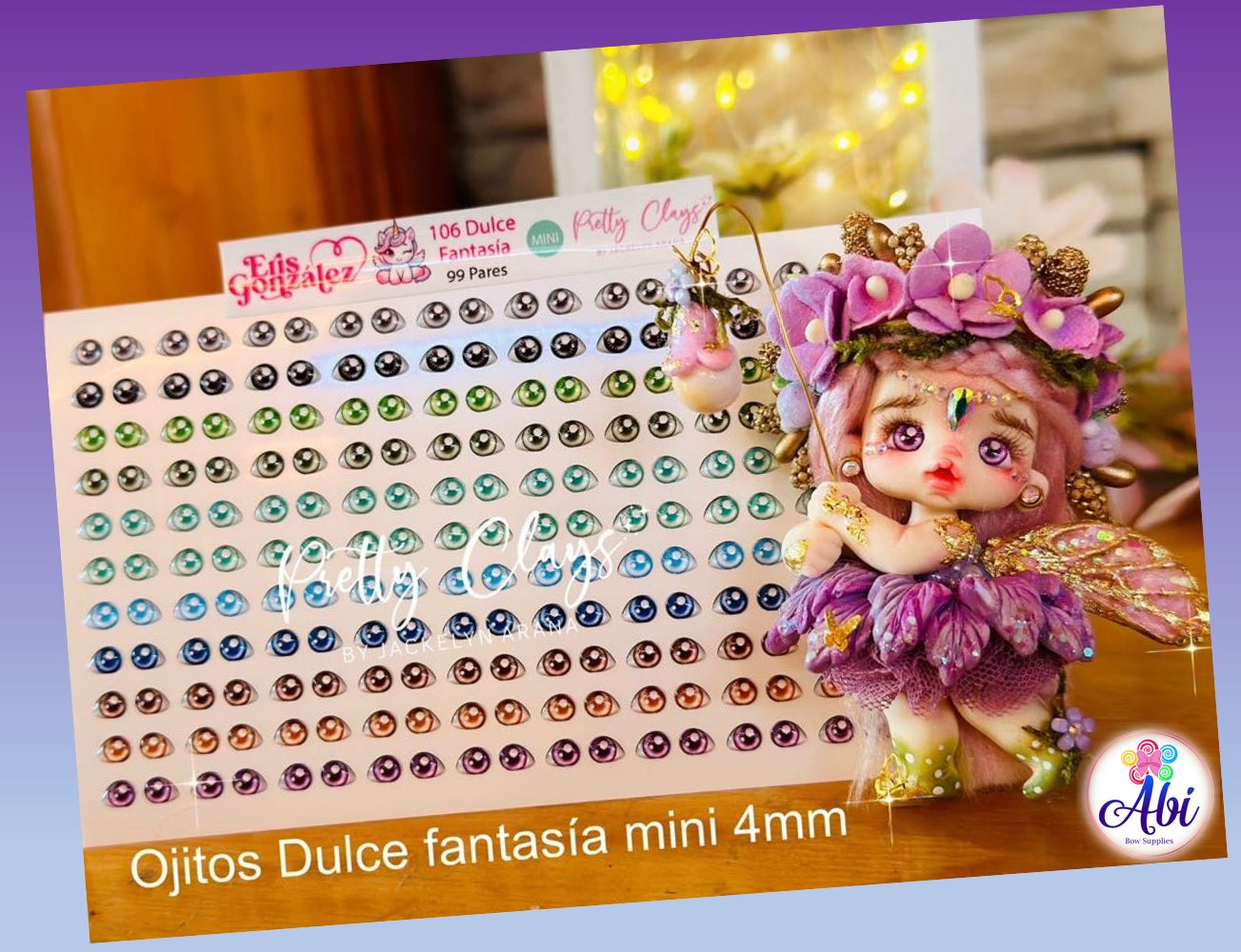 Ojitos Resinados No. 106 Dulce Fantasia. Eris Gonzalez/Pretty Clays