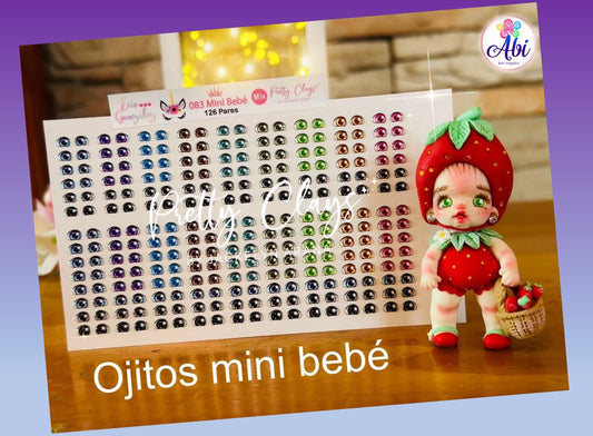 Cartera de Ojitos Resinados No. 83 Mini Bebe Mix Eris Gonzalez/Pretty Clays