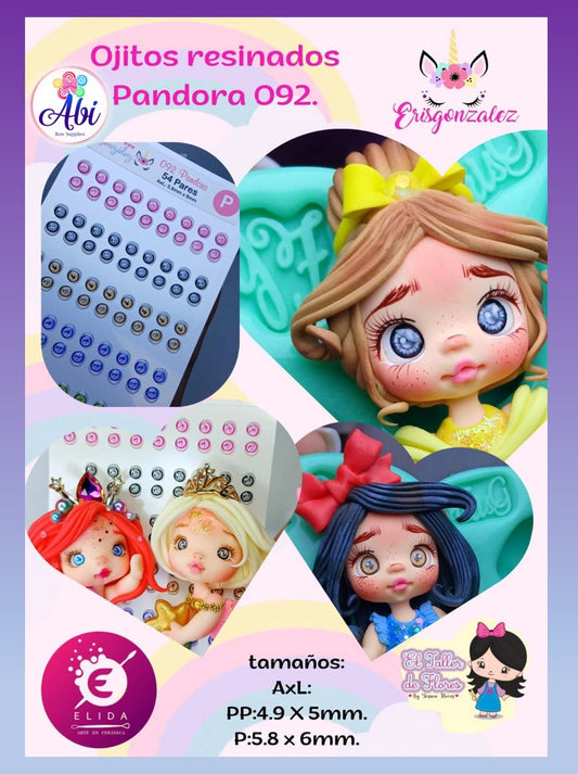 Ojitos Resinados No. 92 Pandora. Eris Gonzalez