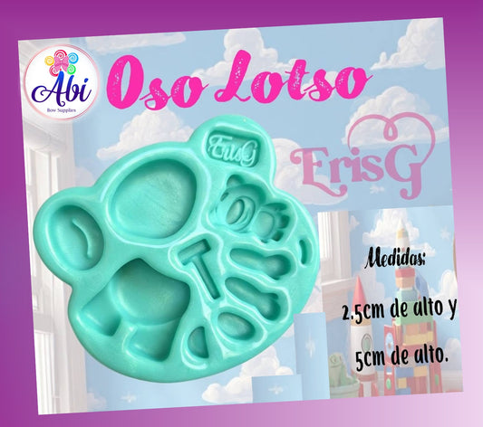 Molde de Silicon Oso Lotso. Eris Gonzalez