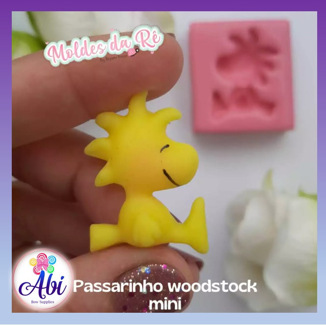 Molde de Silicon Passarinho Woodstock Mini MDR