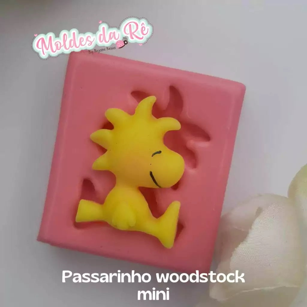 Molde de Silicon Passarinho Woodstock Mini MDR