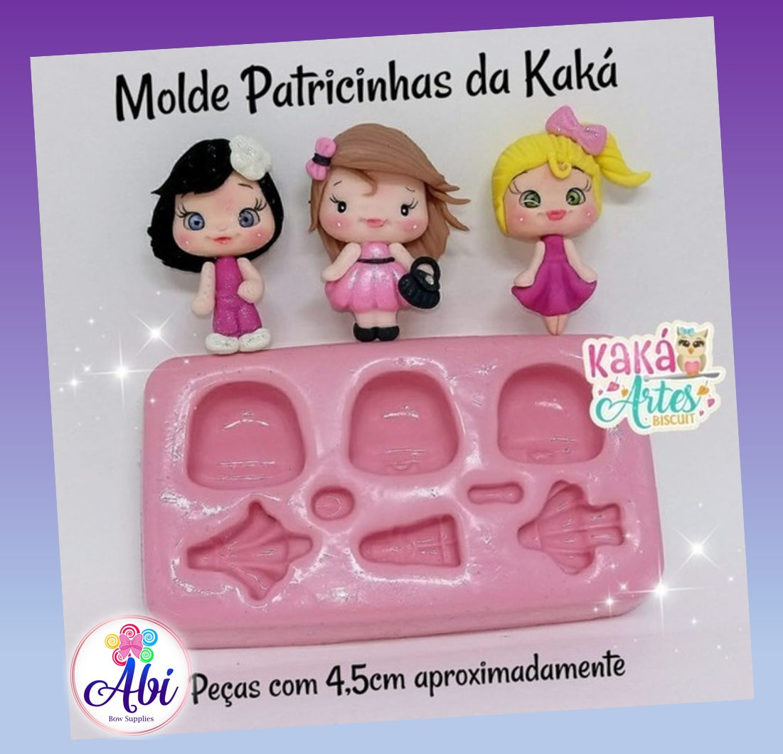 Molde de Silicon Patricinhas da Kaka.