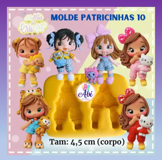 Molde de Silicon Patricinhas 10 AC