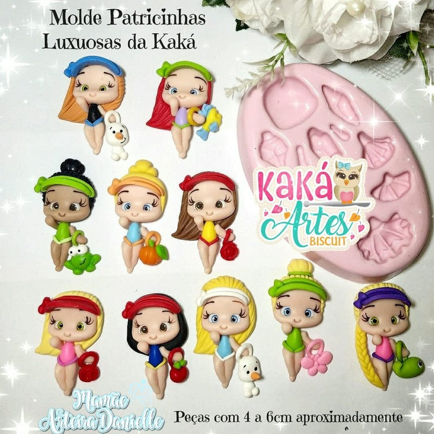 Molde de Silicon Patricinhas Luxuosas da Kaka