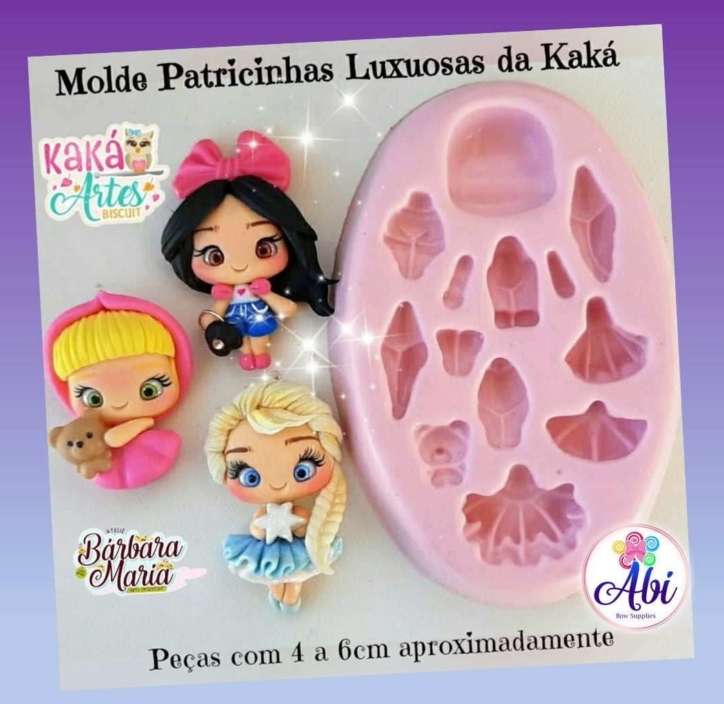 Molde de Silicon Patricinhas Luxuosas da Kaka