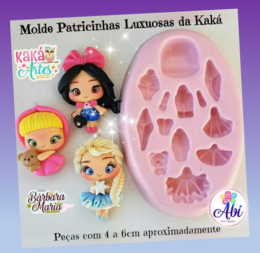 Molde de Silicon Patricinhas Luxuosas da Kaka