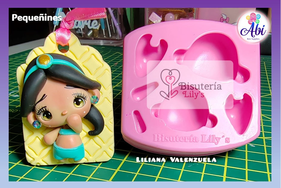 Molde de Silicon Pequenines. Coleccion Ternuritas Bisuteria Lily's