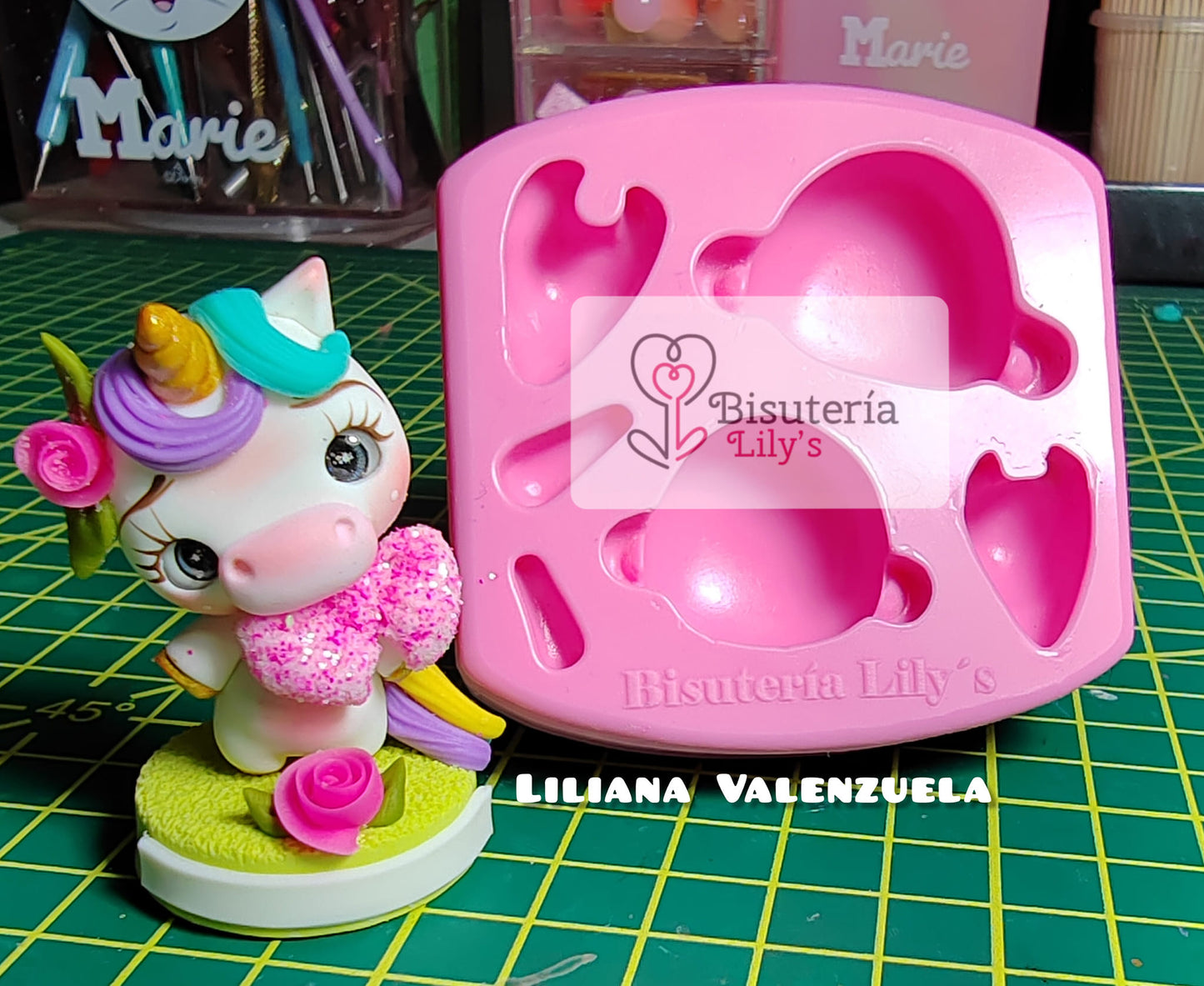 Molde de Silicon Pequenines. Coleccion Ternuritas Bisuteria Lily's