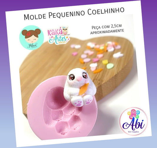 Molde de Silicon Pequenino Coelhinho Kaka Artes
