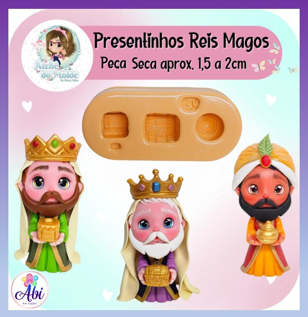 Molde de Silicon Presentinhos Reis Magos AdM