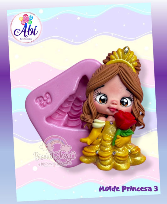 Molde de Silicon Princesa 3. Biscuit Jessy