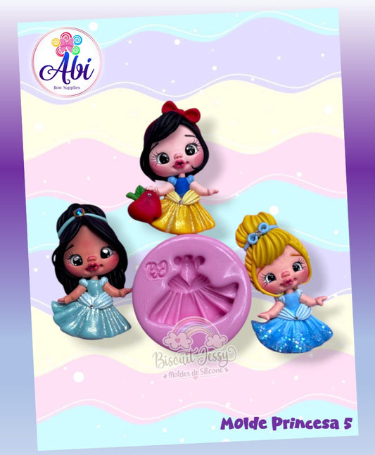 Molde de Silicon Princesa 5. Biscuit Jessy