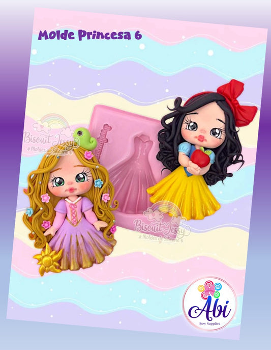 Molde de Silicon Princesa 6. Biscuit Jessy