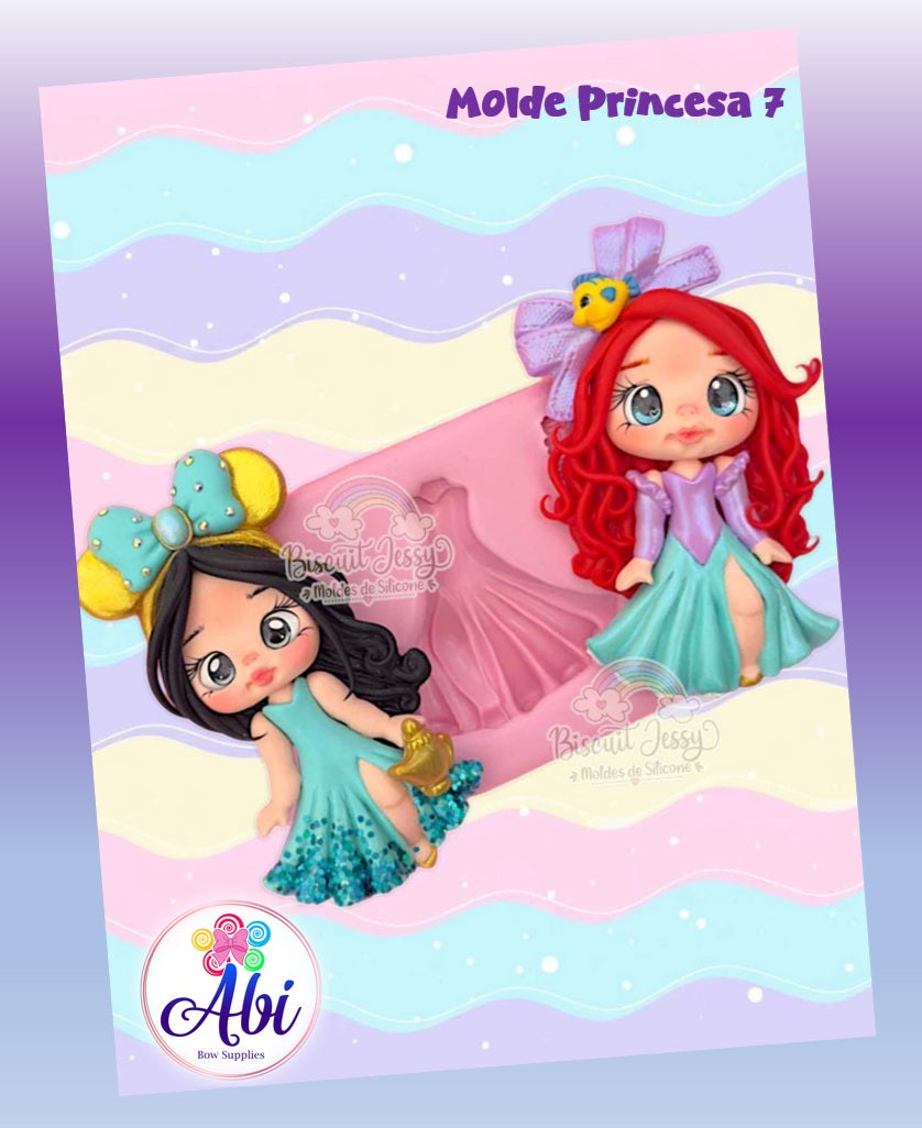 Molde de Silicon Princesa 7. Biscuit Jessy