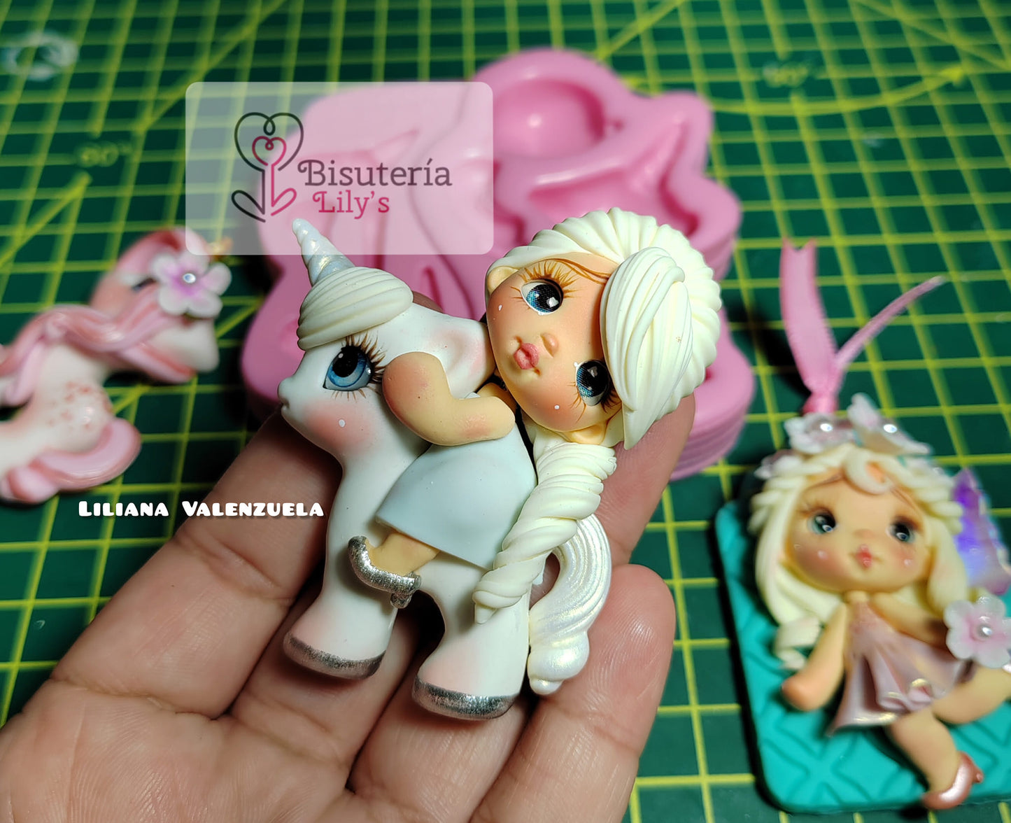 Molde de Silicon Princesa. Coleccion Ternuritas Bisuteria Lily's