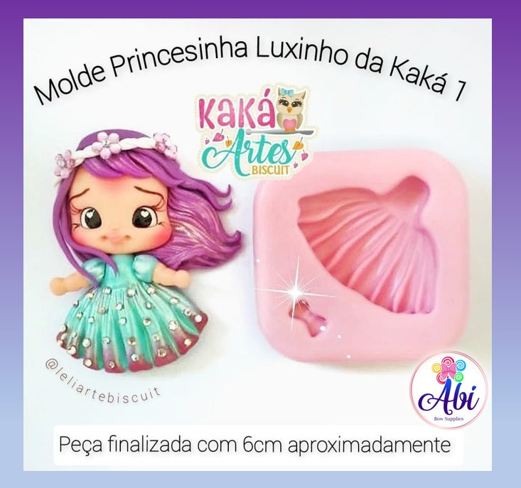 Molde de Silicon Princesinha Luxinho da Kaká 1