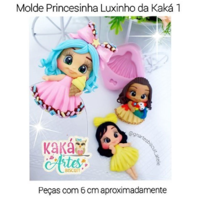 Molde de Silicon Princesinha Luxinho da Kaká 1