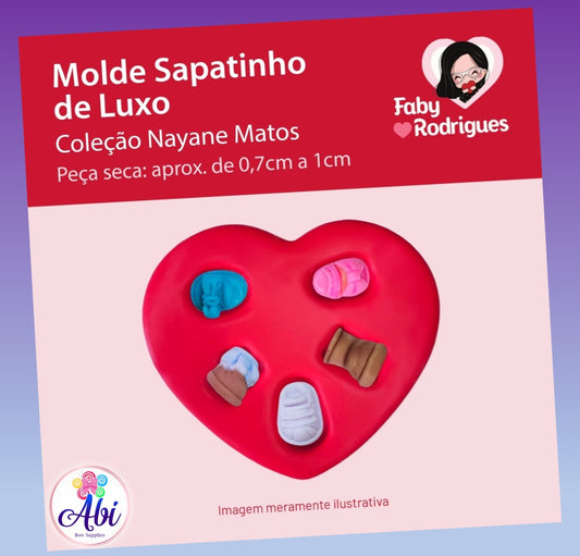 Molde de Silicon Sapatinho de Luxo. Faby Rodrigues