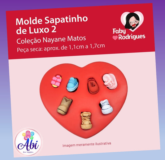 Molde de Silicon Sapatinho de Luxo 2. Faby Rodrigues